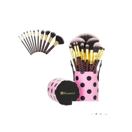Makeup Brushes 11Pcs Brush Set Cosmetics Brushesaddcylinder Eyeshadow Face Gold Point Mtipurpose Beauty Cosmetic Tool Drop Delivery He Dhc1M