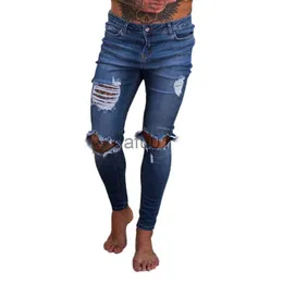 Jeans voor heren Grote maten jeans Heren Casual Herenmode Gescheurde jeans voor heren Denim gatbroek Enkellange potloodbroek homme307n x0914