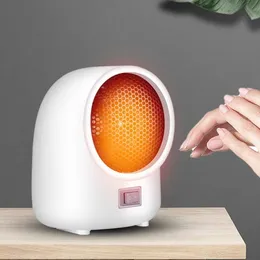 Home Heaters Portable Personal FTC Ceramic Space Heater Electric 220V 500W Warm Winter Mini desktop Fan Heater Forced Home Applicance Free HKD230904