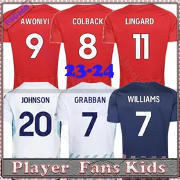 Nottinghams 23 24 Soccer Jersey Grabban Johnson Srorridge Men Kids Forest Awoniyi Ameobi Mayen Krovinovic Zinckernagel Lingard Shirt