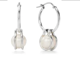Sliver Pearl Silver Earring Organizer Backs Beaded Necklaces Earring for Women Teen Girls 트렌디 한 세트 패션 파티 어머니 약혼 보석 선물 숙녀