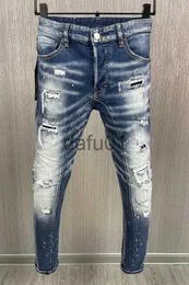 Erkekler Kot İtalyan Moda Avrupa ve Amerikalı Erkekler Sıradan Kot High-End Washed El Cilalı Kalite Optimize Edilmiş A610 X0914