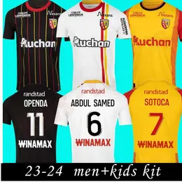 23 RC obiektywa trzecie na wyjeździe MAILLOT SOCCER Jerseys 2023 2024 Saint Barbara Special Kakuta Openda 11 Ganago Sotoca Fofana Fortes Football Shirts Kids Home Cabot