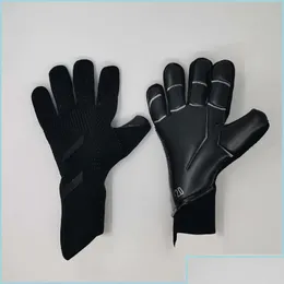 Sporthandskar Sporthandskar 2022 4mm Ny målvakt Fingerskydd Professionella män Fotboll Adts Kids Tjockare målfoto Soccer Glove DHQRP