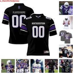 2023 Northwestern Wildcats Football Jersey 54 Tyler Gant 33 Braydon Brus 45 Cullen Coleman 7 Anthony Tyus III 74 Nick Herzog 20 Joseph Himon II 4 Cam Porter