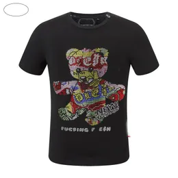 Hot Phillip Plain Men T Shirts Designer Pp Skull Diamond T Shirt Short Rleeve Dollar Bear Tiger Tiger Tee Wysokiej jakości czaszki T -koszulki WP2159