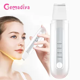 Ansiktsvårdsanordningar ultraljud hud skrubber spatula elektrisk por djup rengöring akne blackhead removers peeling spade skönhetsmaskin 230915