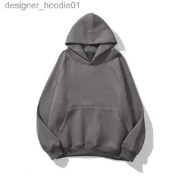 Mens Hoodies Sweatshirts Hoodie Tasarımcı Hoodie Erkek Tişörtleri Hoodies Mektup Baskı Fermuar Tasarım Bölümü Uzun Kollu Yuvarlak Boyun Gevşek Kazak Beyaz Gri Pamuk Street