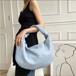 7A Marca Totes Bags Moda Jodie Bolsa tecida à mão Luxo Impressão de couro de grande capacidade Ombro Senhoras PU Atada Alça Casual Mão Feminina Bolsa
