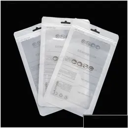 Packing Bags Wholesale Packing Bags 1000Pcs/Lot 12X21Cm Plastic Zipper Bag Cell Phone Accessories Mobile Case Er Packaging Package Lz0 Dhls0