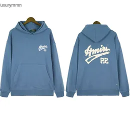 Erkek Hoodies Amirres Tasarımcı Erkekler Terles Hoodie Sweatshirt Amerikan Mektubu Ön ve Arka Baskılı Kazak Sonbahar/Kış High Street Hip Hop Çift Girişim 8W32