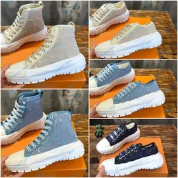 Squad Sneaker Designer Women Leisure Shoes Luxury Classic Leather Rubber High Tops Shoes High-kvalitet utomhustränare Låg topp sneakers