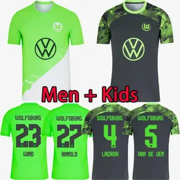2023 2024 Wolfsburg Soccer Jerseys Kids Kit Retro 2009 2009 Lacroix van Ven