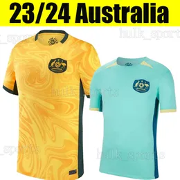 2023 Austrália Seleção Nacional de Futebol Jersey Kerr Yallop Kennedy Fowler Foord Catley van Egmond Simon Polkinghorne Homens Crianças Camisa de Futebol Kits