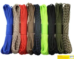 Cordas de escalada 5mm de diâmetro 100 pés pés 31 metros mil spec iv 750lb 7 fios cabo de paraquedas corda paracord 230216 zz