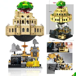كتل Xingbao Ideas Castle in the Sky Laputa Music Box Build Building MOC Model Set Bricks for Kids Toys Gifts 230825 Drop Deliver