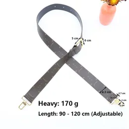 Tracolla per borsa di marca di lusso per accessori per borse da donna 90 - 120 cm Borse a tracolla regolabili in pelle di grande qualità Cinghie per cintura Zhongu03