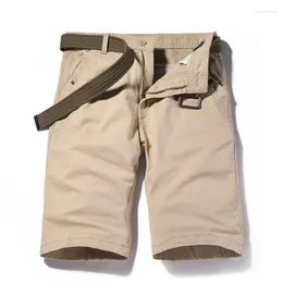 Shorts masculinos homens verão algodão na altura do joelho inteligente chinos vintage bermuda masculina plus size