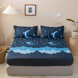 Fashion Design Bed Sheet Trendy Household Mattress Protector Dust Cover Non-slip Bedspread With Pillowcase Bedding Top F0087 21031243v