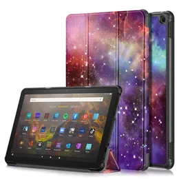 Amazon Fire HD 10 10.1Inch 10.1 "2023 Slim PU Leather Cover Wake Sleep機能タブレットファンズのスマートケース