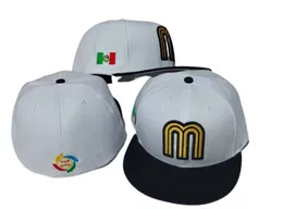 جودة جديدة جيدة المكسيكات ملتوية Caps Letter M Hip Hop Size Hats Caps Baseball Caps Adult Flat Flat Peak for Men Women Full Ablicht H-6