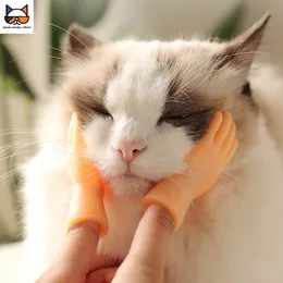 Dog Toys Chews Cat Massage Gloves 1 Pair of Little Finger Set Funny Hands Creative Pet Supplies 230915