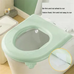Tuvalet koltuk kapakları, su geçirmez hanehalkı yeniden kullanılabilir banyo aksesuarları yastık kapağı ped