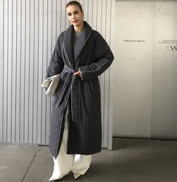 여자 다운 파카 스 2023 여성 겨울 재킷 코트 세련된 두꺼운 따뜻한 보풀 로브 롱 파카 여성 외부 용품 코트 새로운 뜨거운 t230915