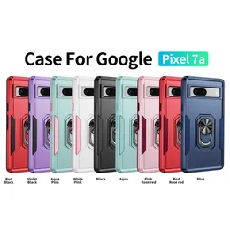 Commuter Military Hybrid Armor Ring Stand Cases Magnetische Autohalterung für Google Pixel 8 Pro 7 6 6A 7A MOTO G Pure Stylus 5G Play 2023 Edge 30 Pro Plus