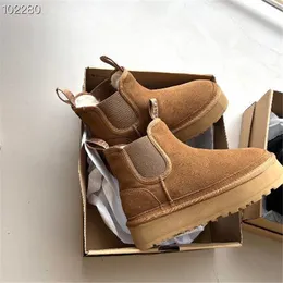Womens Neumel Platform Boots Shoes Chesut Black Designer Flat Snow Boot Winter Comfprt Womens Bootie Putdoor Sneakers