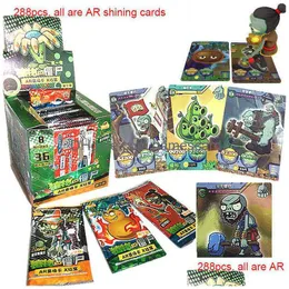 Planta Zombies Brilhando Cartões Flash Board Cartão Vs Tabela Ar Jogo Álbum Coleções Brinquedos para Crianças Presentes G220311 Drop Delivery Dhwbl