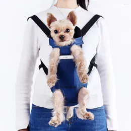 Hundbärare polyester husdjurspåse bärbar fast färg tvättbar ersättande resande husdjur som bär ryggsäck med fickan