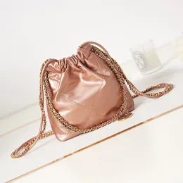 10a espelho qualidade 22 mini bolsa 20cm sacos de ombro de pele de bezerro sacos de corrente de luxo sacos de designer senhora bolsa com caixa c509