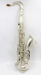 Nouveau B plat musique orientale saxophone ténor plaqué argent satiné avec étui 00