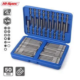 Skruvmejslar Säkerhetsbit Set CRV Skruvmejsel Bit Professional 1/4 Skruvmejselbitar Lång set Torx Flat Head Hex Driver Bits för hushållsbruk 230914