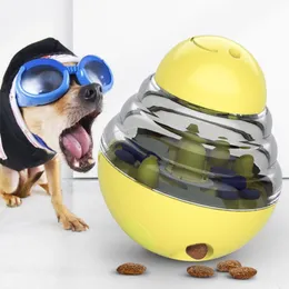Dog Toys tuggar Interaktiv leksak för en matdispensermatare rolig husdjurskakande läckage container valp långsam matning tumble 230915
