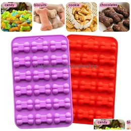 Baking Moulds 18 Units 3D Sugar Fondant Cake Dog Bone Form Cutter Cookie Chocolate Sile Molds Decorating Tools Kitchen Pastry Drop Del Dhbew