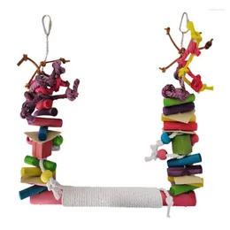 Другие товары для птиц Комбинированные игрушки для попугаев Аксессуары Статьи Игрушка для укуса для тренировки Качели на ногах Paeakeets