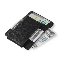 Money Clips High Quality Cow Pebbled Leather Men Business Fashion Card Case Package Drop Delivery Jewelry Dhkhs