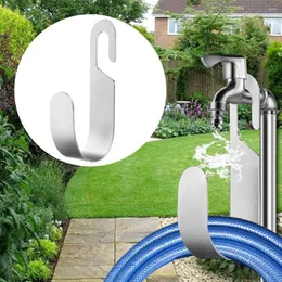 Attrezzature per l'irrigazione Mensola per tubo dell'acqua in argento Supporto per tubo da giardino in acciaio inossidabile