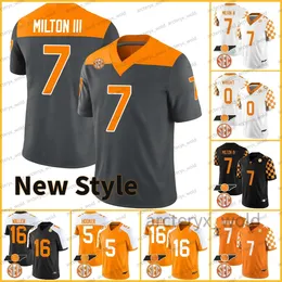 Ny stil Tennessee Volunteers Jersey Derek Barnett Alvin Kamara Joe Milton III Manning Hendon Hooker 2 McCollough Burrell Garland Small Albright Webb Custom S-XXXL