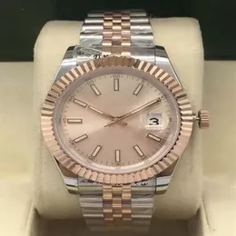 Мужские дизайнерские часы Watch Rose Gold Автоматические механические мужские наручные часы Классические высококачественные мужские 41 -мм одно календарные часы ST212Y