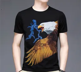 T-shirt fai-da-te O-collo moda casual vestibilità ampia moda ultrasottile stampata europea e americana