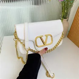 Väskor 2023 Ny koreansk utgåva ins trendiga Crossbody Women's Single Shoulder Chain Underarm Bag Code99