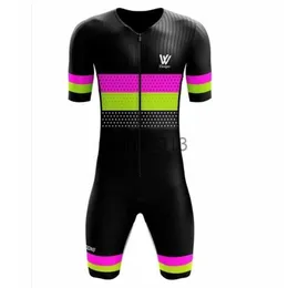 その他のアパレルサイクリング服はvvsportsdesigns mansトライアスロンスーツサイクリング服ジャンプスーツ半袖スーツroupa de ciclismo masculino speedsuit onepiec