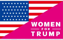90 * 150 cm Donne rosa per Trump Donald Flag USA Tenuto in mano rosa Rendi l'America di nuovo grande con lo striscione USA