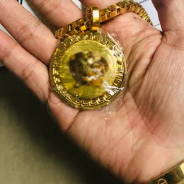 Grande colar grande tag banhado a ouro 18k comprimento da corrente 58cm para homem designer jóias casal estilo colar reproduções oficiais presente requintado com caixa 001