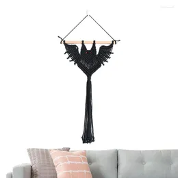 Tapeçarias vaso de flores net bolso mão tecido bat macrame plantador display organizador suporte de parede para porta sala de estar