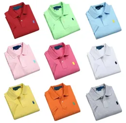 Broderade polos herrar varumärken polo ralph män casual bomullsärmhet företag bröst bokstavskläder shorts stora och små hästar laurens kläder 022ess