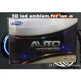 5D led emblemas auto emblema emblema do carro símbolos logotipo luzes traseiras branco vermelho azul cor diferentes tamanhos272x